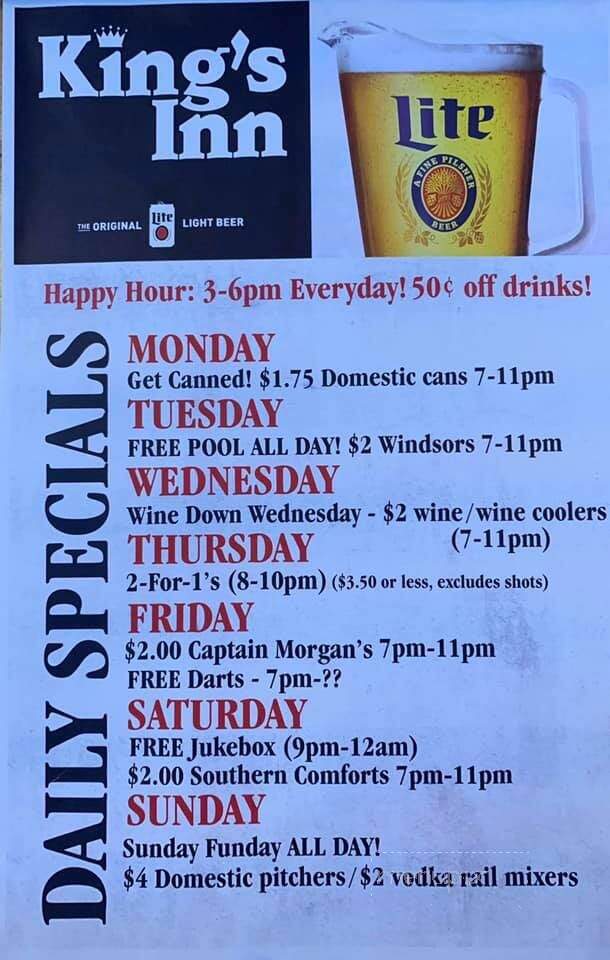 King's Inn - New Auburn, WI menu_pic