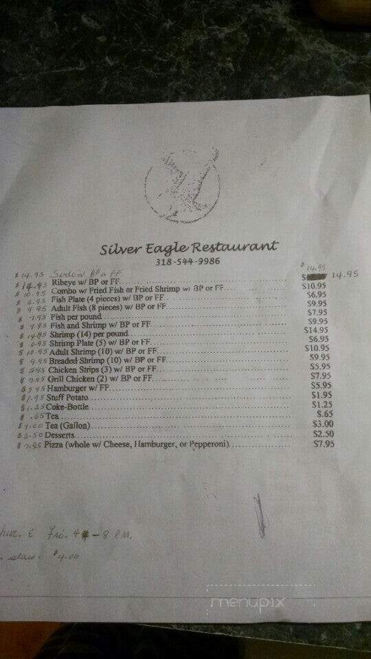 Silver Eagle - Castor, LA menu_pic