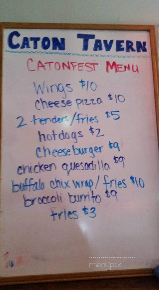 Caton Tavern & Restaurant - Catonsville, MD menu_pic