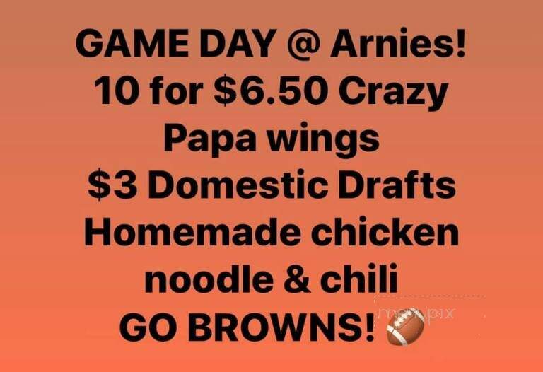 Arnie's Clubhouse Grill - Middleburg Heights, OH menu_pic