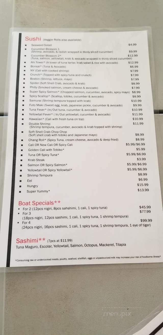 Osan Korean & Sushi - Fort Walton Beach, FL menu_pic