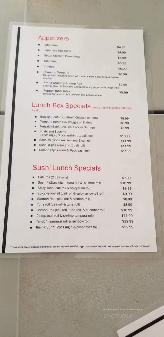 Osan Korean & Sushi - Fort Walton Beach, FL menu_pic