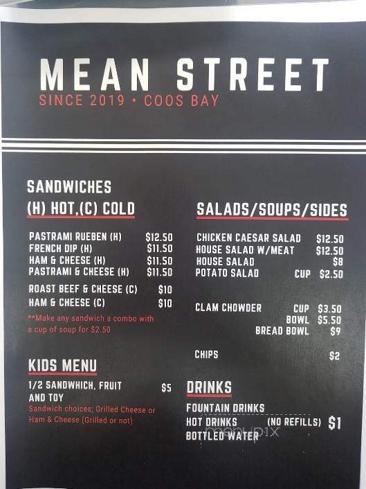 Mean Street Sandwich & Bakery - Coos Bay, OR