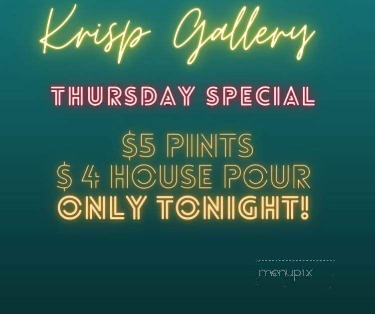Krisp Gallery - Weslaco, TX menu_pic
