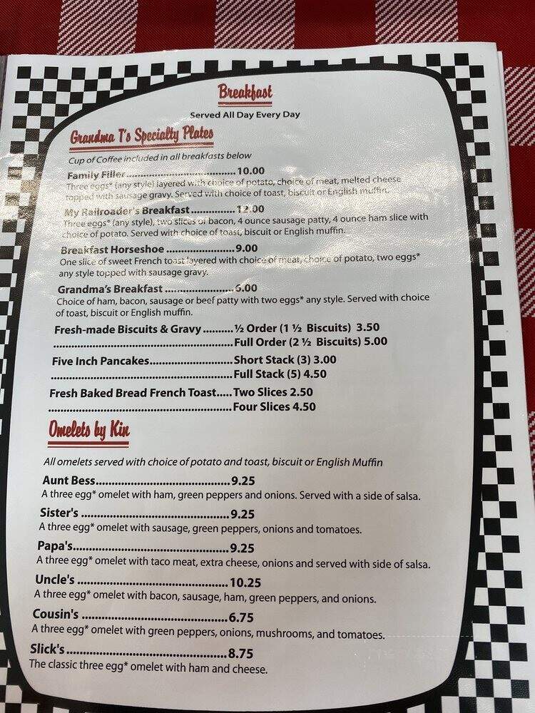 Grandma T's - Donnellson, IA menu_pic