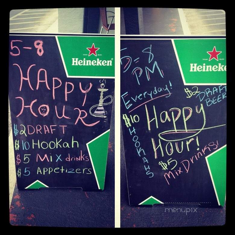 Cleopatra Hookah Lounge - Orlando, FL menu_pic