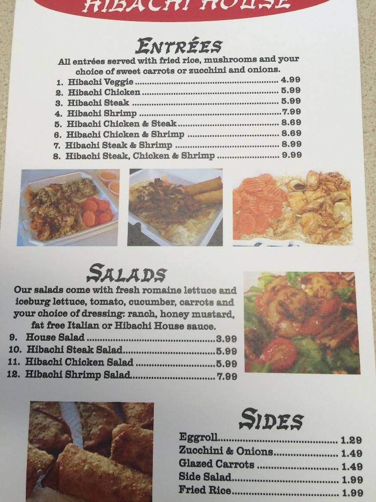 Hitachi House - Erwin, TN menu_pic