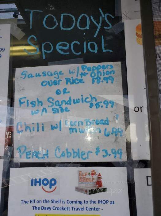Davy Crockett Travel Center & Restaurant - Greeneville, TN menu_pic