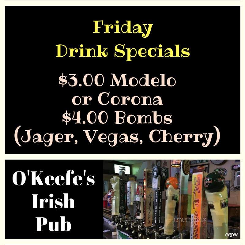 O'Keefe's Sports Pub & Grub - Moline, IL menu_pic