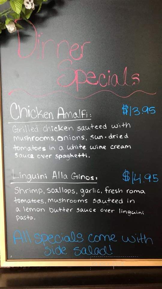 Gino's Italian Restaurant - Muskogee, OK menu_pic