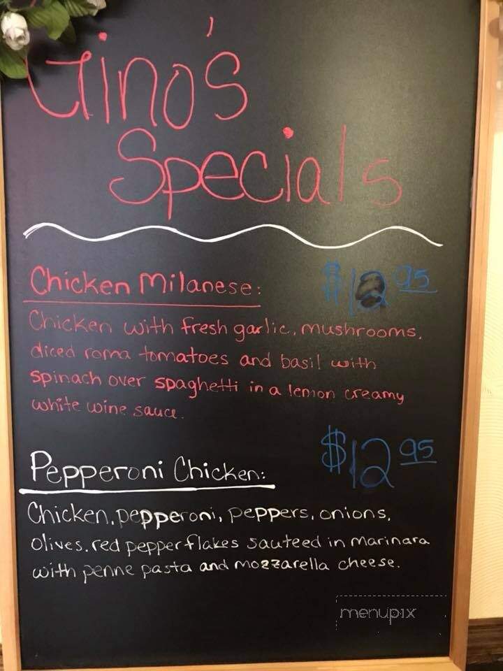 Gino's Italian Restaurant - Muskogee, OK menu_pic