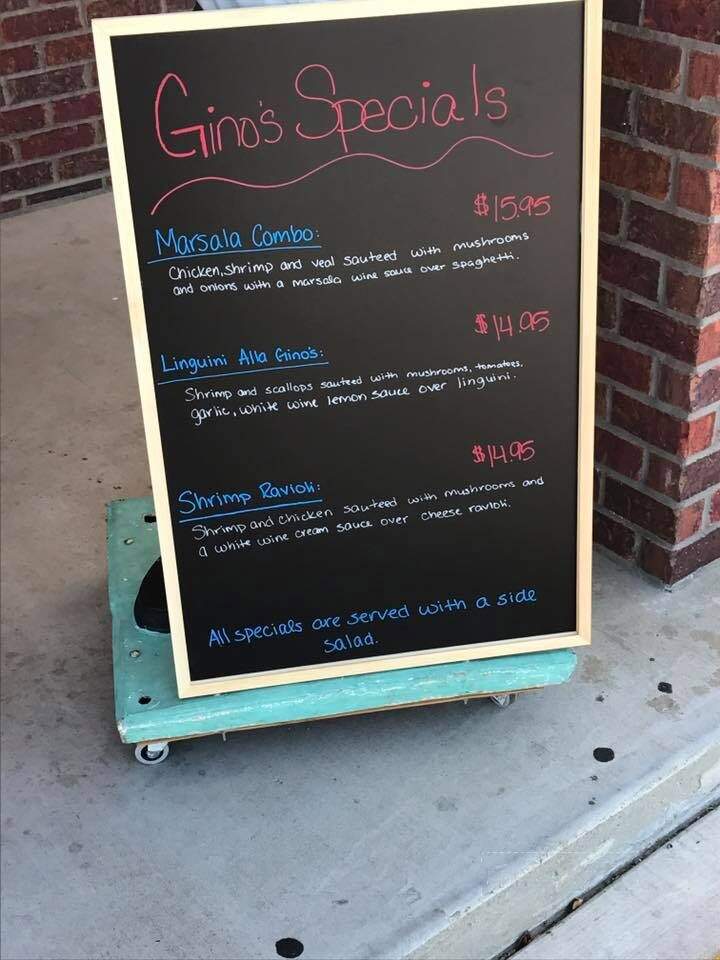 Gino's Italian Restaurant - Muskogee, OK menu_pic