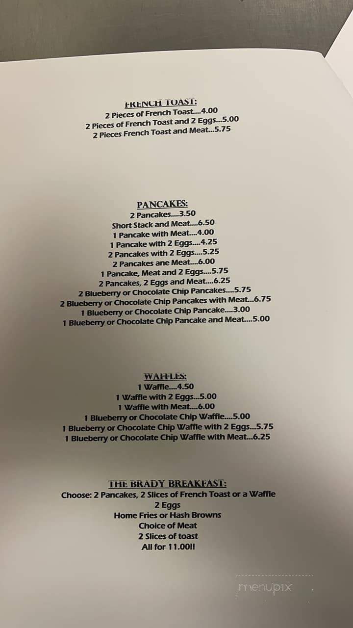 Calandrella's Restaurant - Avonmore, PA menu_pic