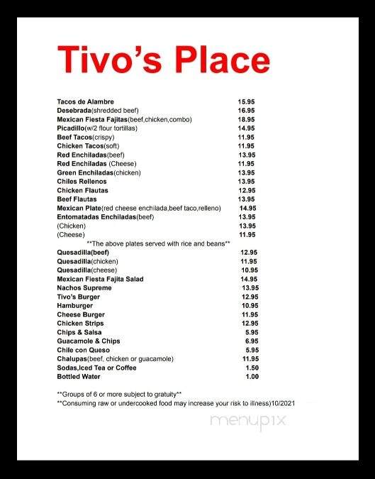 Tivo's Restaurant - Terlingua, TX