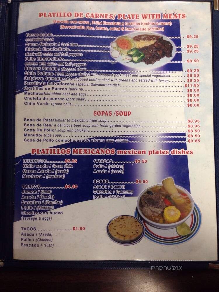 El Espino Restaurant - Baldwin Park, CA menu_pic