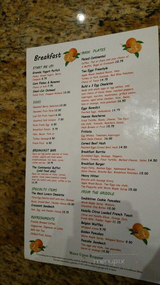 Citrus West At The Double Tree - Ontario, CA menu_pic