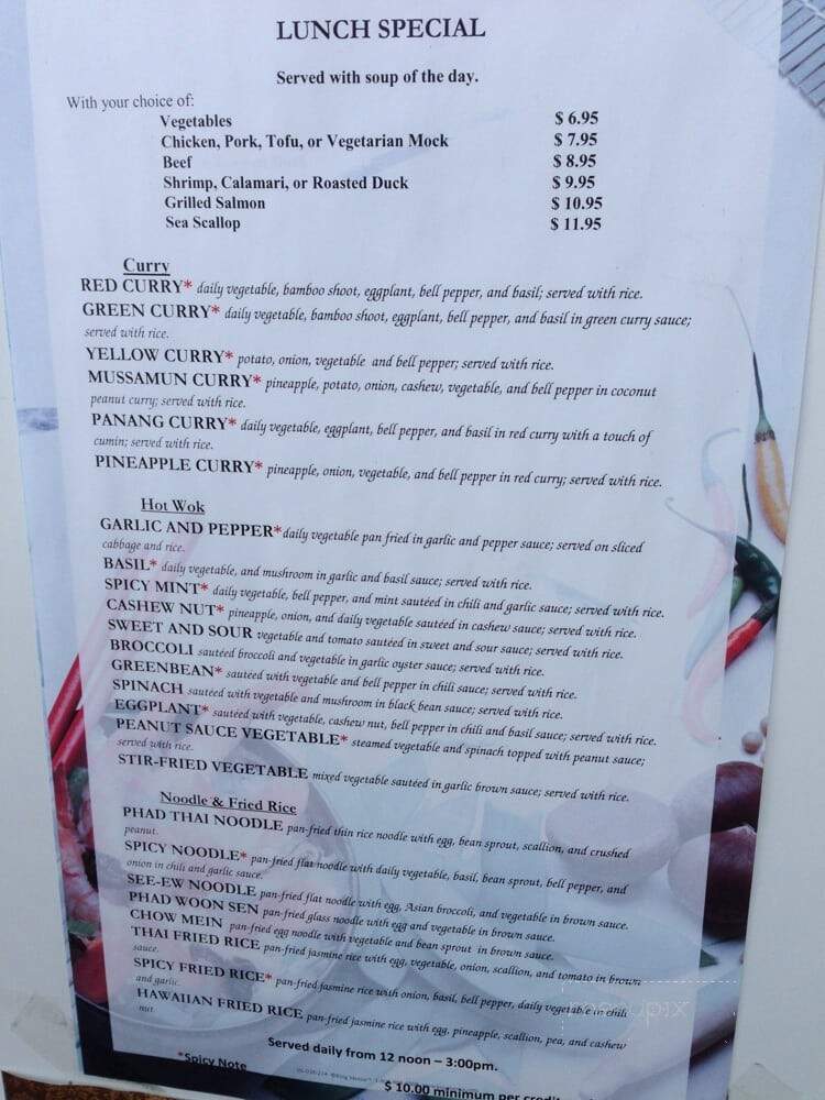 Thai Basil - Capitola, CA menu_pic