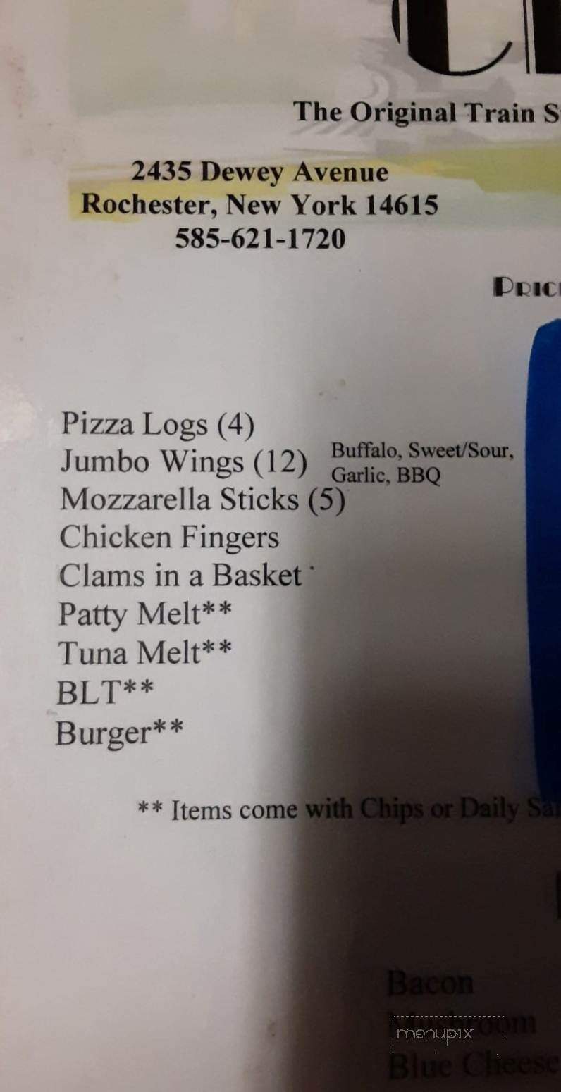 Barnard Crossing Bar & Grill - Rochester, NY menu_pic