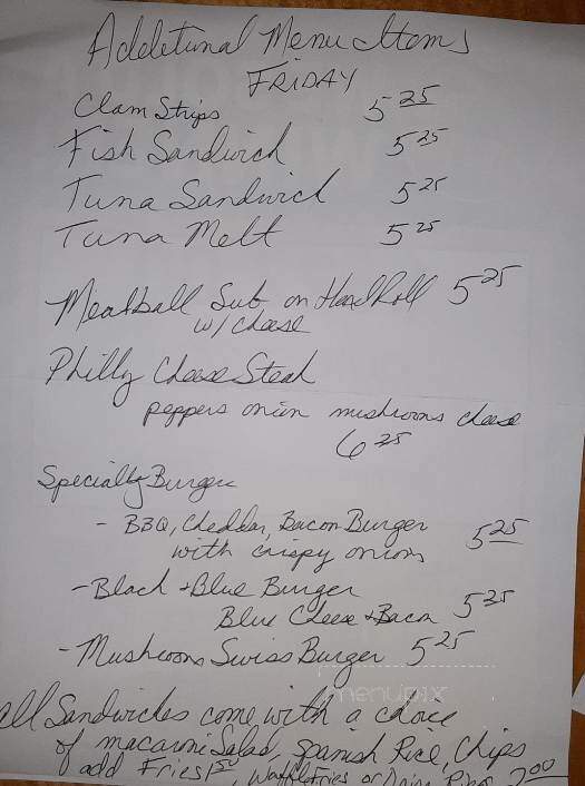 Barnard Crossing Bar & Grill - Rochester, NY menu_pic