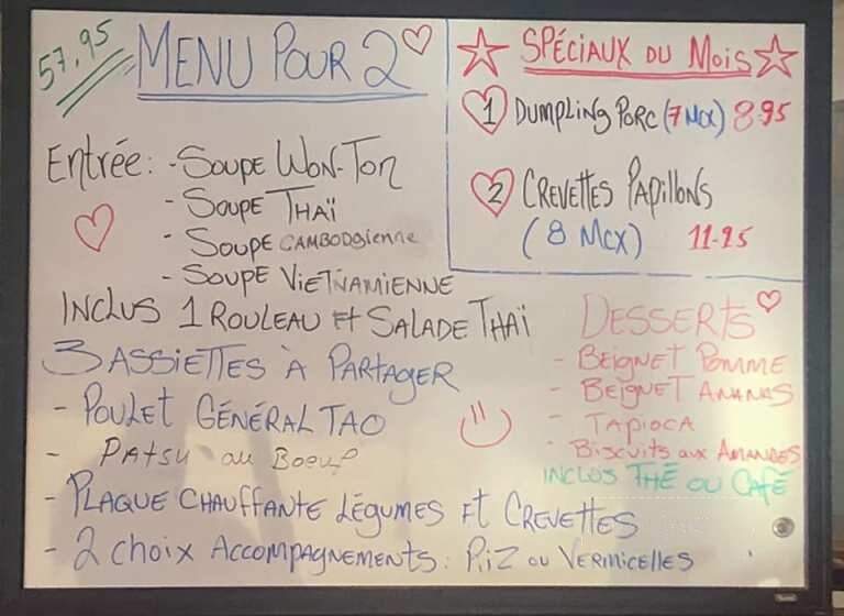 Chez Vanna Plus - Quebec City, QC menu_pic