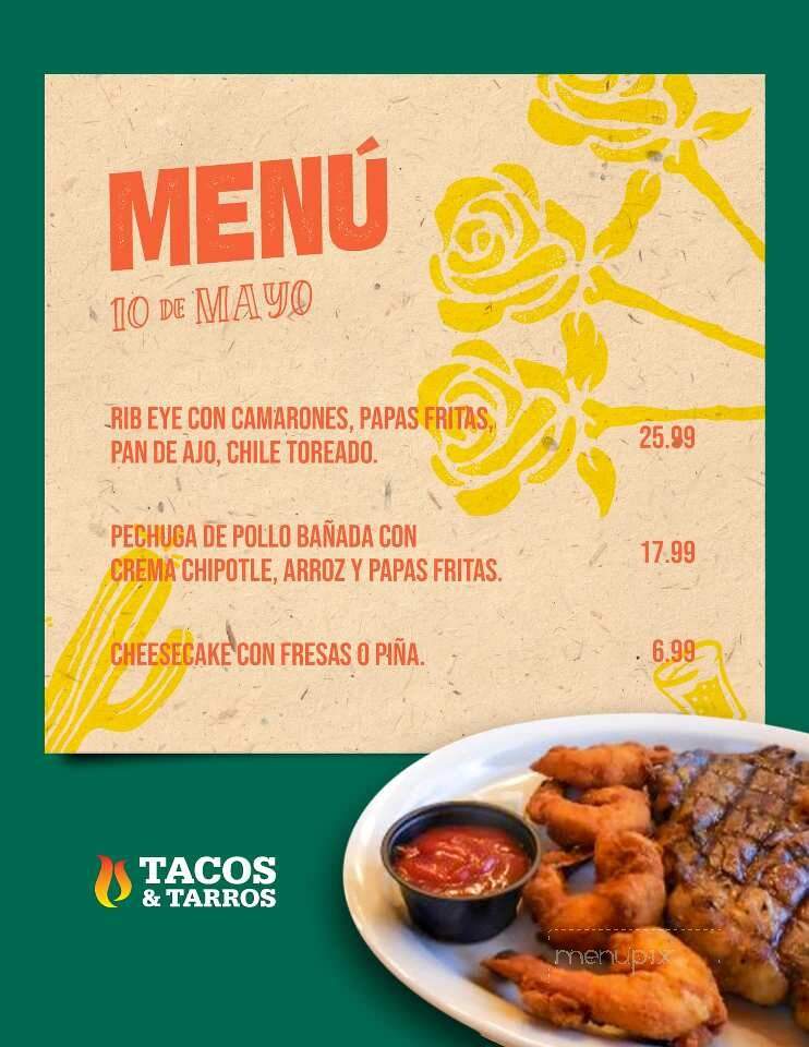 Tacos & Tarros - Nogales, AZ menu_pic