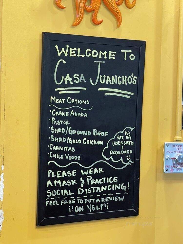 Casa Juanchos - Chino Hills, CA menu_pic