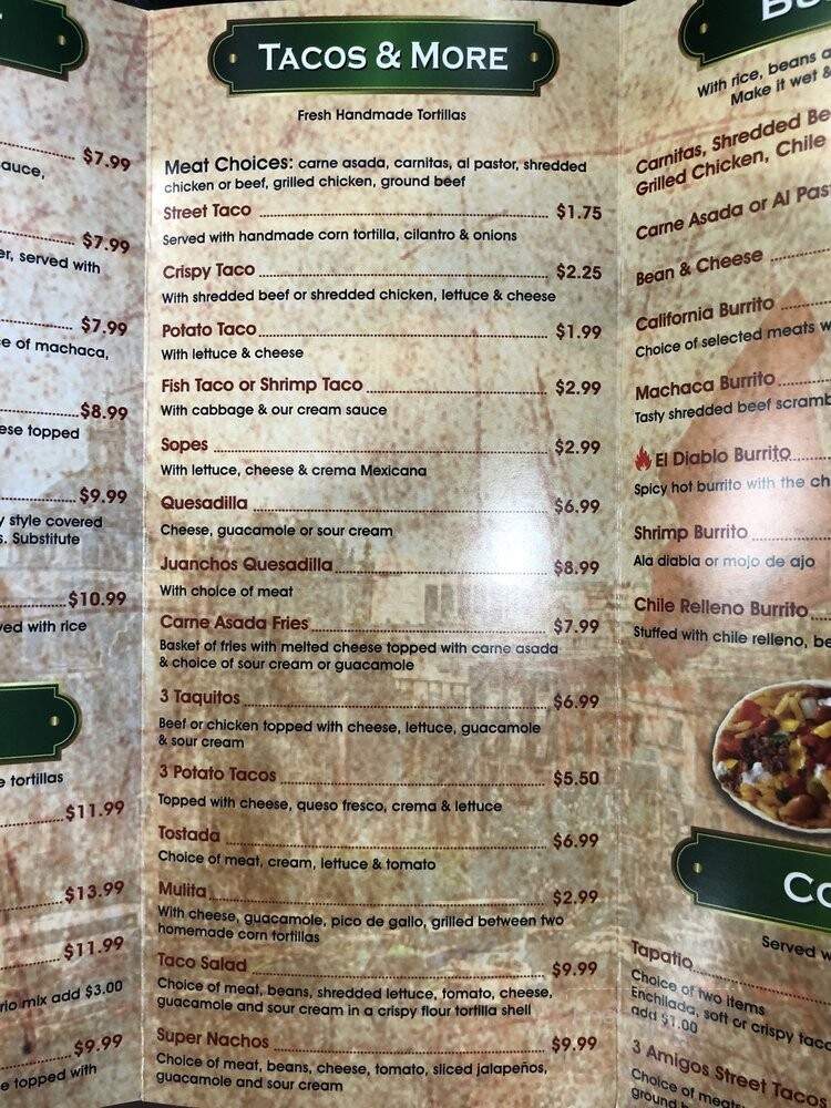 Casa Juanchos - Chino Hills, CA menu_pic