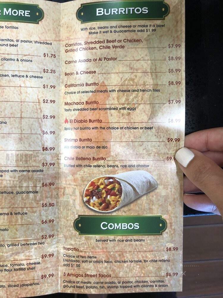 Casa Juanchos - Chino Hills, CA menu_pic