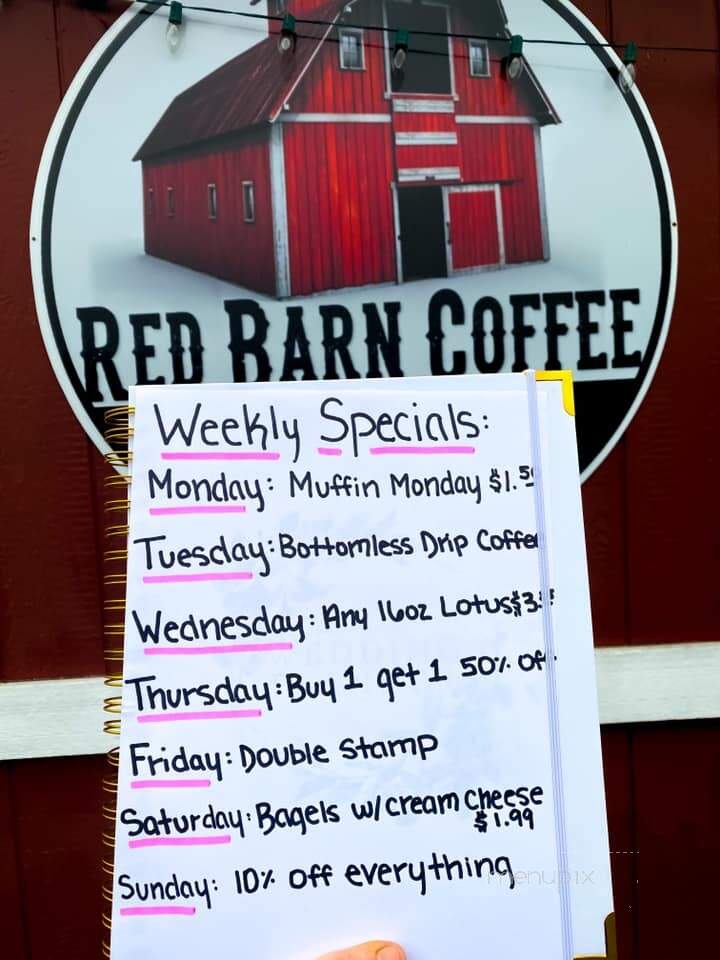 Red Barn Coffee - Bellingham, WA menu_pic