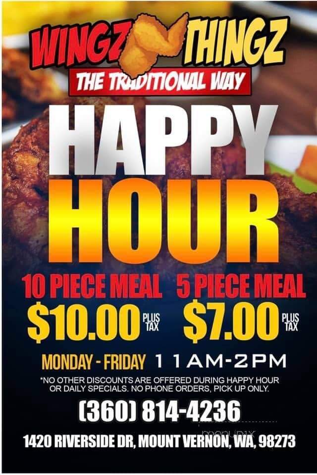 Wingz and Thingz - Mount Vernon, WA menu_pic