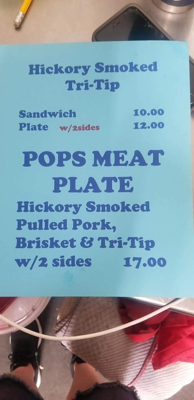 Smokin Pops - Quartzsite, AZ menu_pic