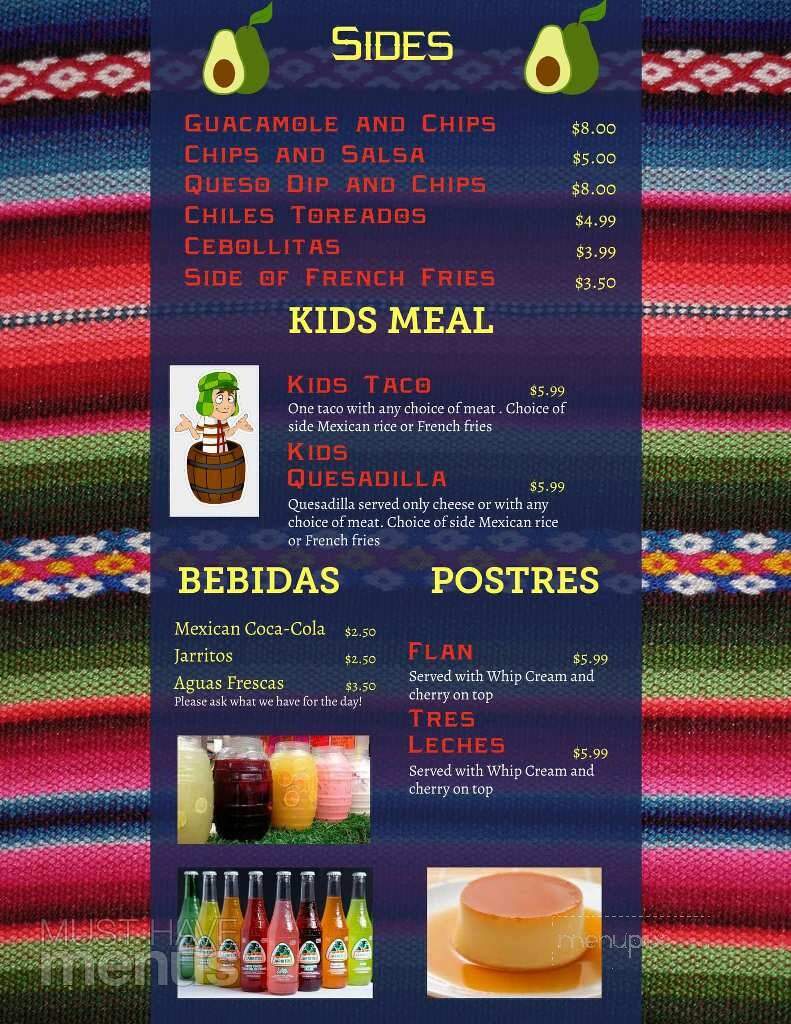 Taqueria Guadalajara - Ballston Spa, NY menu_pic