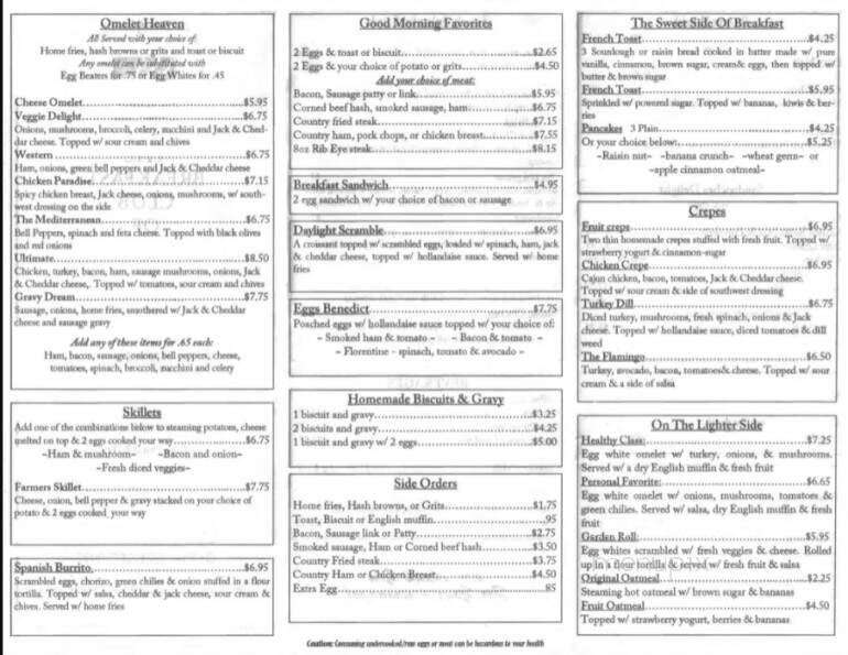 Breakfast Club of Casselberry - Casselberry, FL menu_pic