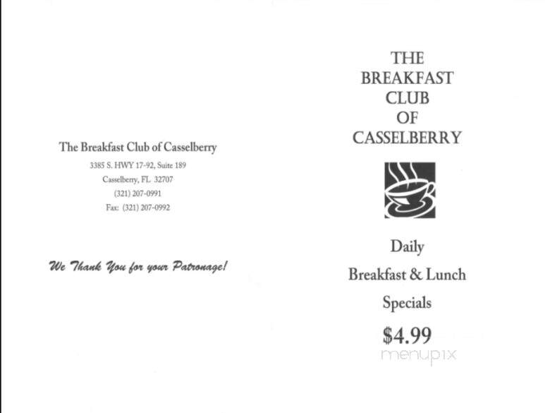 Breakfast Club of Casselberry - Casselberry, FL