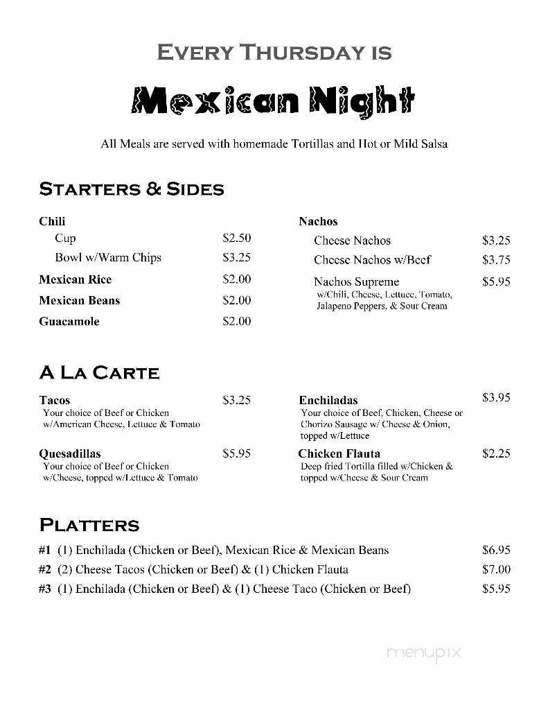 East Penn Sporting Club - Lehighton, PA menu_pic
