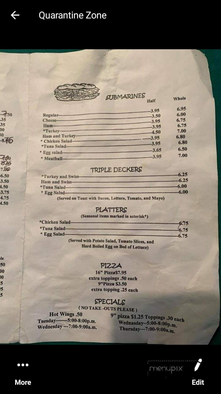 Southern Grill - Williamsport, PA menu_pic