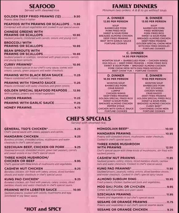 Golden Dragon Restaurant - Poulsbo, WA menu_pic