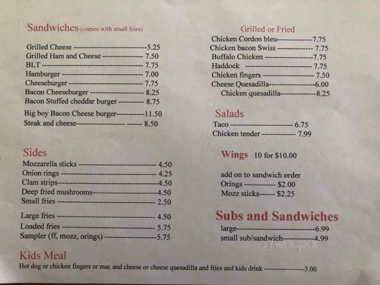 Burgh Ice Cream - South Otselic, NY menu_pic
