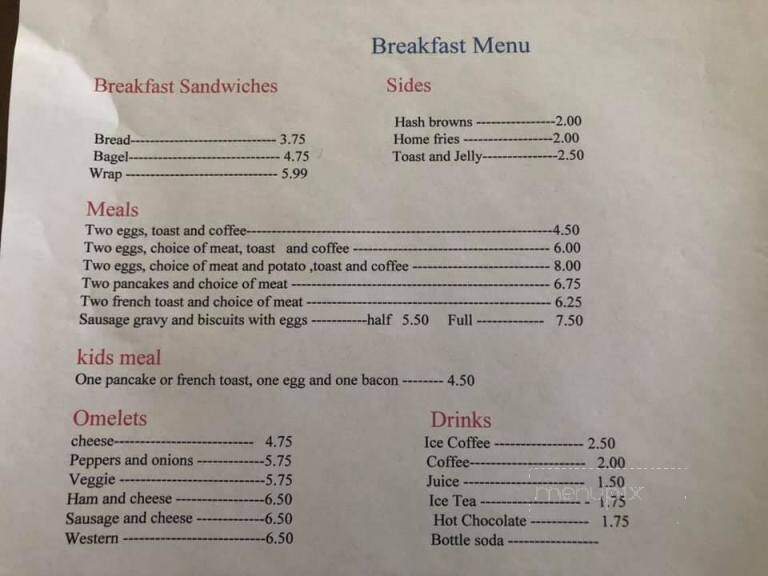 Burgh Ice Cream - South Otselic, NY menu_pic