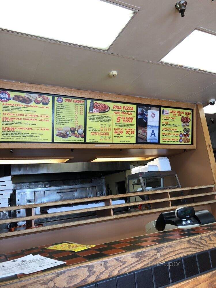 Pisa Pizza - Fontana, CA menu_pic