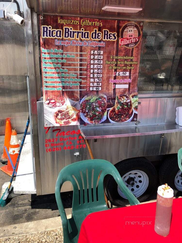 Taquizas Gilberto - West Covina, CA menu_pic