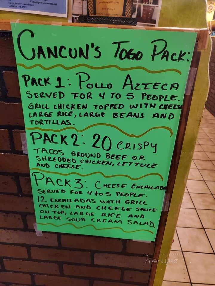 Cancun Mexico Grill - Medicine Lodge, KS menu_pic