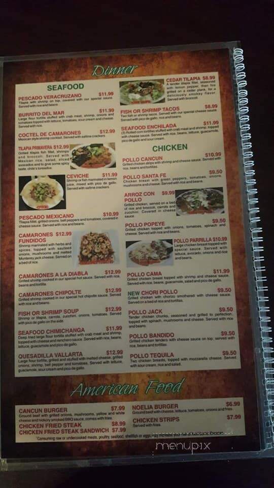 Cancun Mexico Grill - Medicine Lodge, KS menu_pic