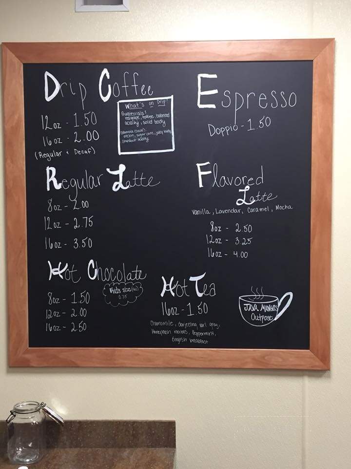 Javamangos Outpost - Waterford, PA menu_pic