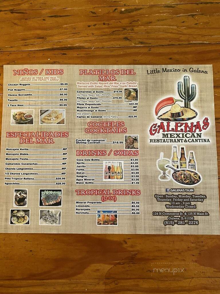 Galena Tajin - Galena, IL menu_pic