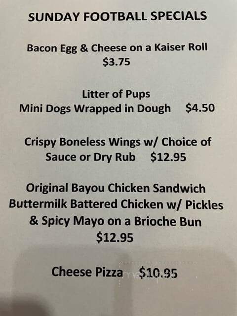 Hoops and Shots Bar and Grill - West Islip, NY menu_pic