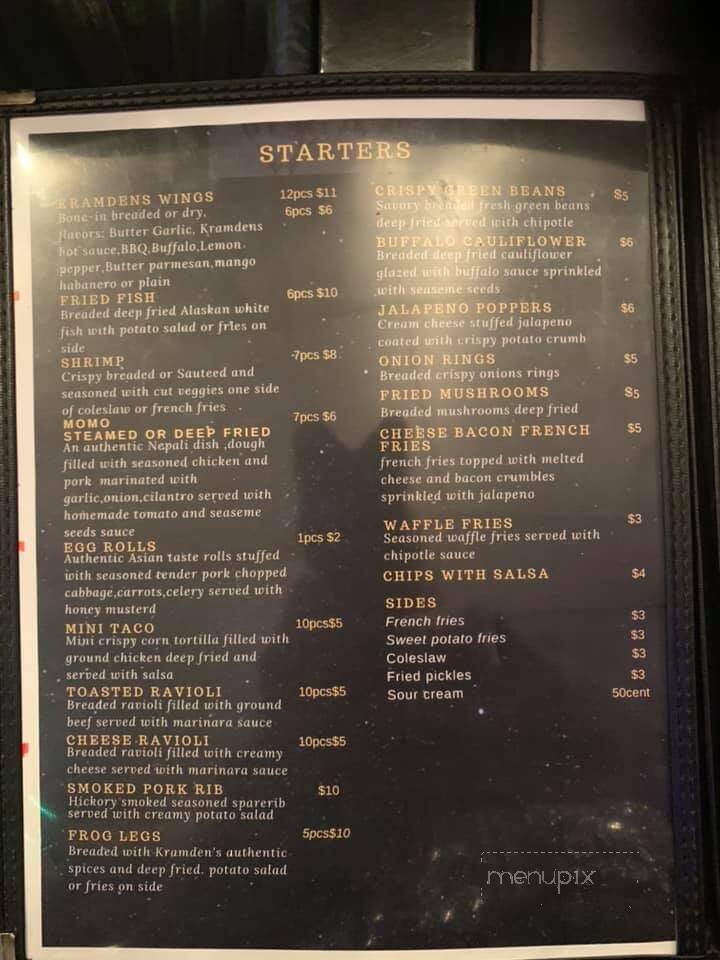 Kramdens Bar & Grill - Madison, IL menu_pic