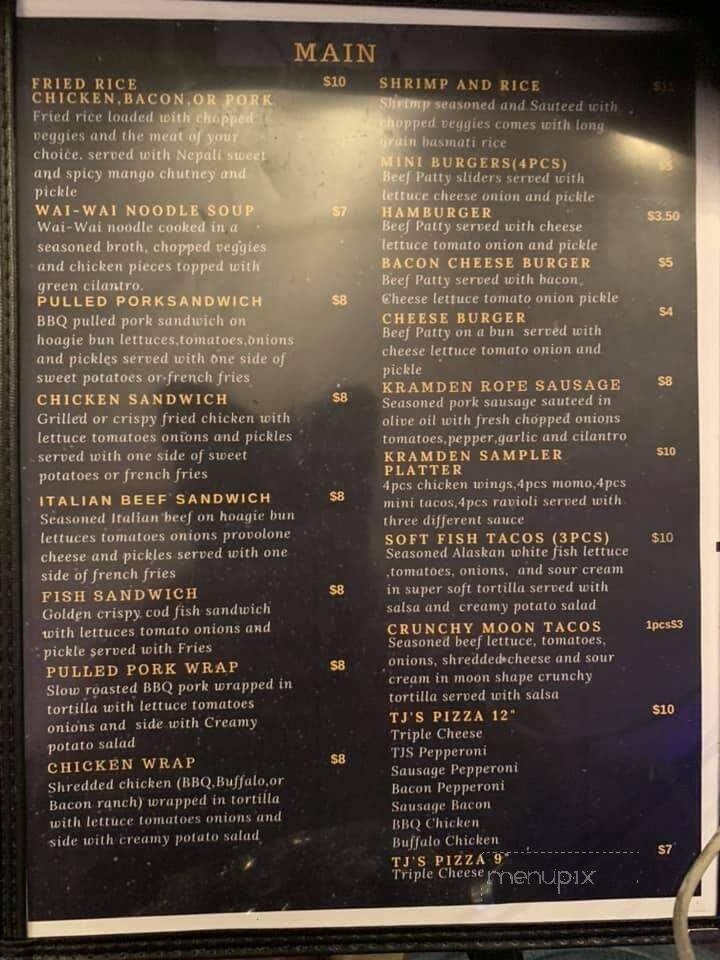 Kramdens Bar & Grill - Madison, IL menu_pic