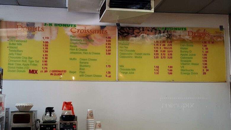 J K Donuts - Whittier, CA menu_pic