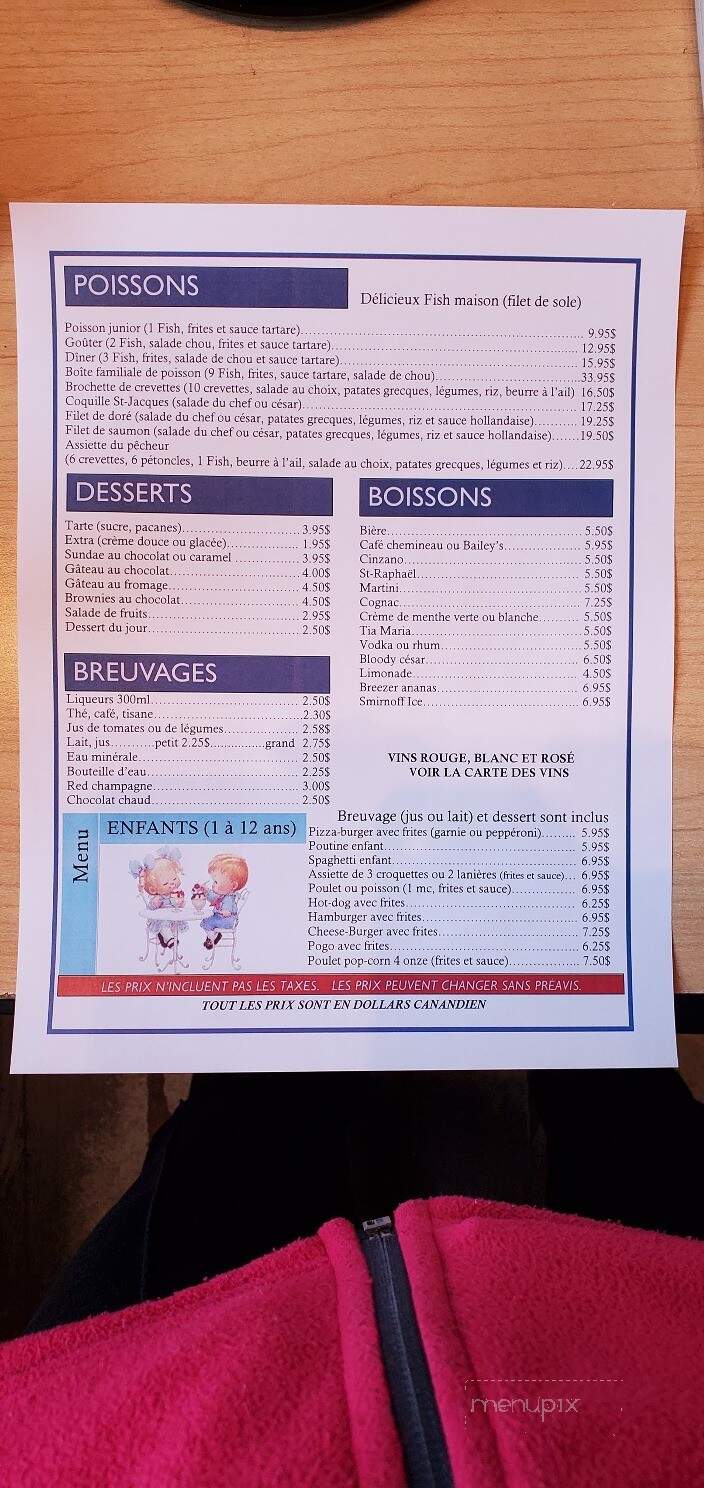 Restaurant Coco-Rico - Metabetchouan-Lac-A-La-Croix, QC menu_pic